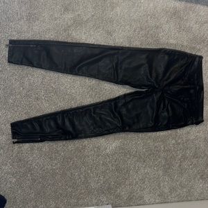 Black Pleather Pants from American Eagle